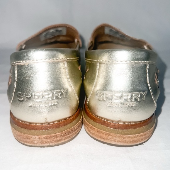 Sperry Seaport Tasseled Loafers - Gold, Size 7 - Picture 7 of 9